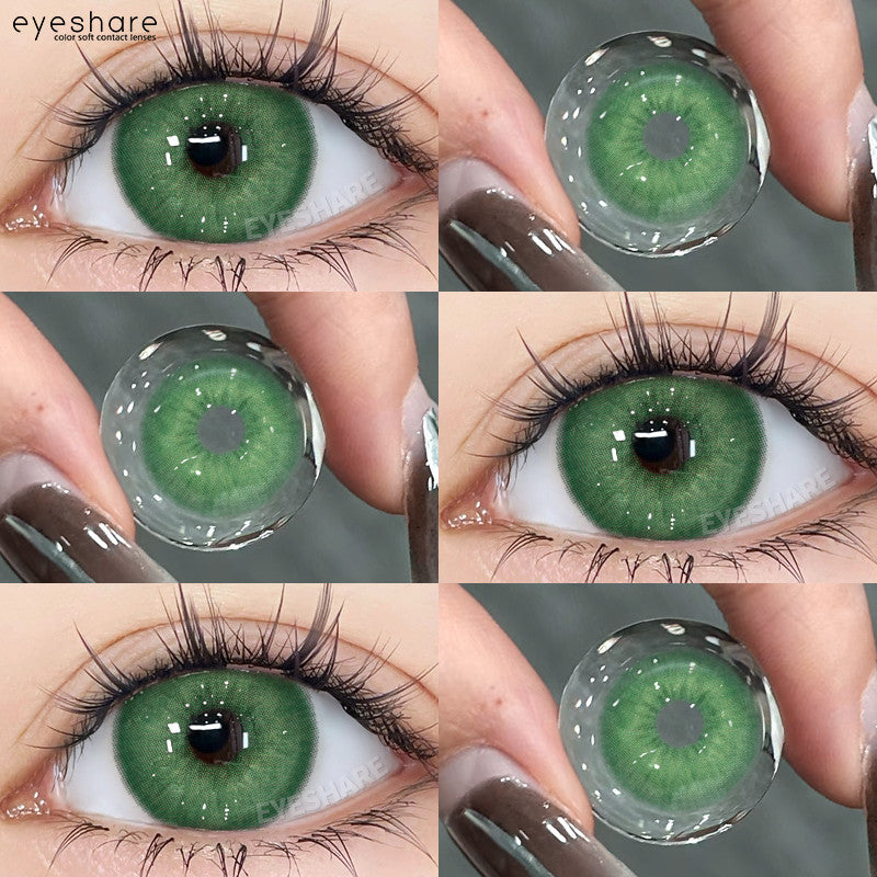 HOLLAND Series Brown Colored Contact Lenses - 14.5mm Diameter, Includes Free Lens Case