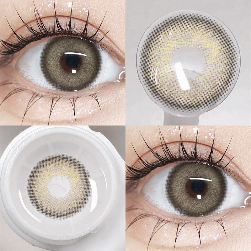 Eyeshare 15mm Softlens Black Big Eyes 1 Pasang Lensa Kontak Softlen Gray