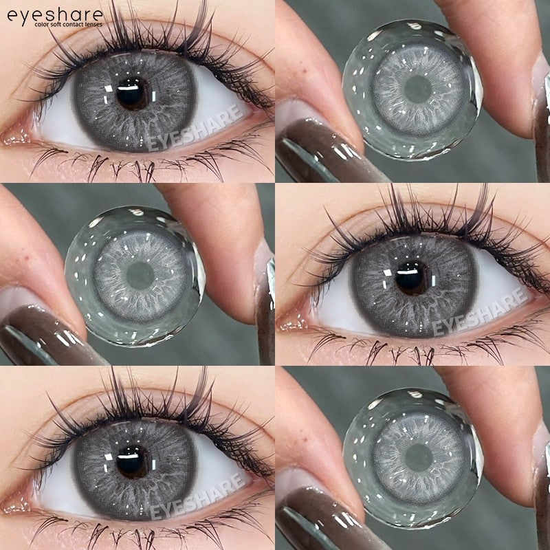 HOLLAND Series Brown Colored Contact Lenses - 14.5mm Diameter, Includes Free Lens Case