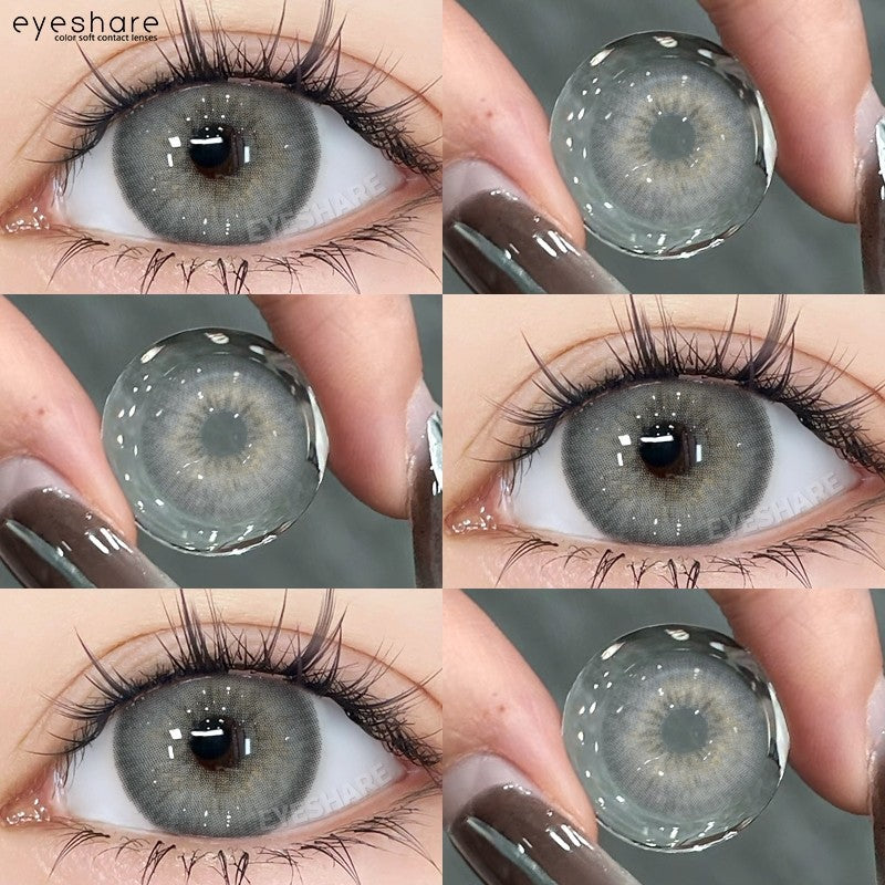 HOLLAND Series Brown Colored Contact Lenses - 14.5mm Diameter, Includes Free Lens Case