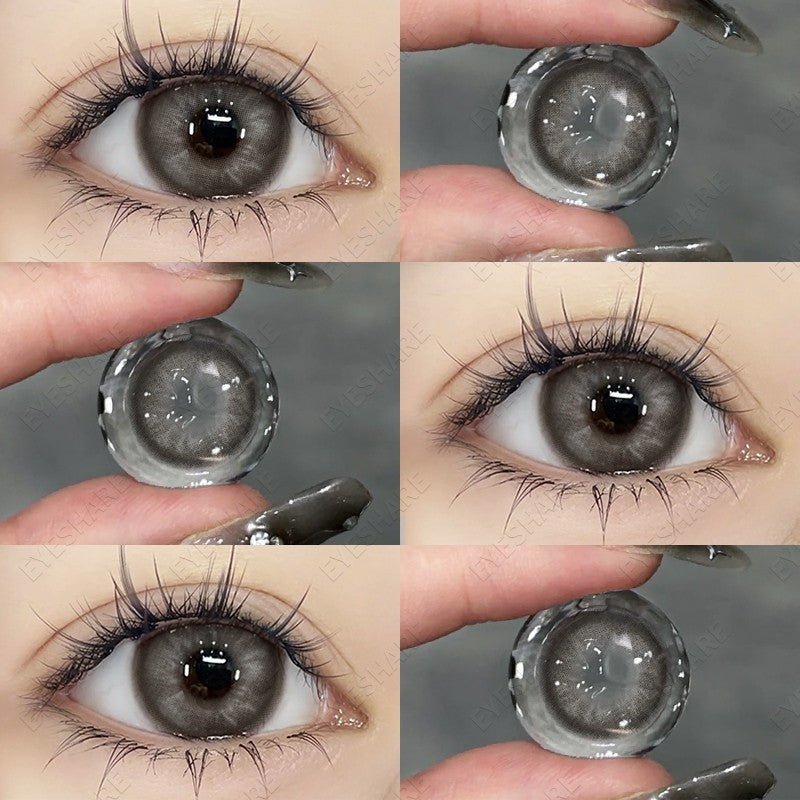 HOLLAND Series Brown Colored Contact Lenses - 14.5mm Diameter, Includes Free Lens Case