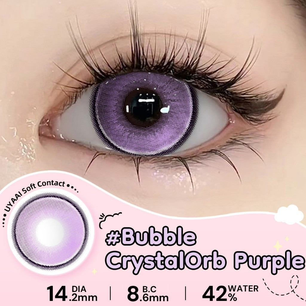 UYAAI Softlens Normal  Seri #Beeswax Pony Gray Sepasang Lensa Kontak Diameter14.0-15.0MM Kadar Air 42% soflens