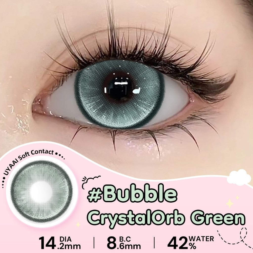 UYAAI Softlens Normal  Seri #Beeswax Pony Gray Sepasang Lensa Kontak Diameter14.0-15.0MM Kadar Air 42% soflens