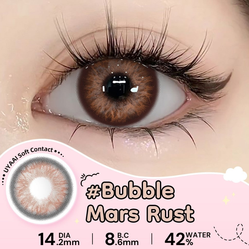 UYAAI Softlens Normal  Seri #Beeswax Pony Gray Sepasang Lensa Kontak Diameter14.0-15.0MM Kadar Air 42% soflens