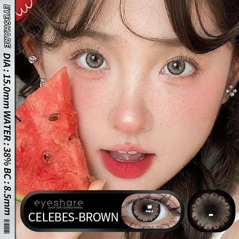 Eyeshare Softlens 15MM CELEBES BLACK 1 Pasang Big Eyes Lensa Kontak Softlen